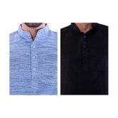 DESHBANDHU DBK - Muticolor Cotton Mens Regular Kurta ( Pack of 2 ) - None