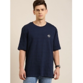 Difference of Opinion - Navy 100% Cotton Oversized Fit Mens T-Shirt ( Pack of 1 ) - None