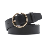 Loopa Black PU Casual Belt - None