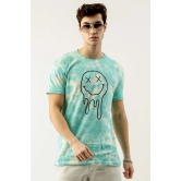 Smiley Tie Dye Green T-shirt-S / Neon Green