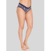 ILRASO - Navy Blue Cotton Printed Women's Briefs ( Pack of 1 ) - None