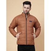 Rigo Polyester Men''s Puffer Jacket - Brown ( Pack of 1 ) - None