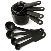 GEEO - Virgin Plastic Measuring Cups & Spoons Set ( Pack of 8 )