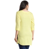 JC4U - Yellow Rayon Womens Straight Kurti ( Pack of 1 ) - None