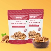 Farmley Premium Chile Walnut Kernel | 2 x 200 g | Walnuts Without Shell, Akhrot, Dry Fruits, Natural Akhrot Giri, Rich in Proteins & Antioxidants (Pack Of 2)