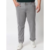 Men Slim Mid Rise Grey Jeans