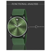 CHARLIEKEEN Green Silicon Analog Mens Watch