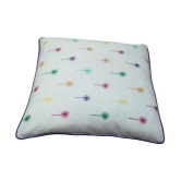 Hugs'n'Rugs Single Cotton Cushion Cover (40 x 40 cm) 16 x 16 - White