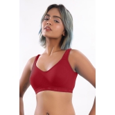 Women Hug Sports Bra Maroon