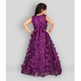 JULEE Net Gown For Girls ( Pack of 1 , Purple ) - None