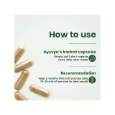 Ayuvya Brahmi Capsules || 500mg Pure Extract - Memory Booster, Focus Enhancer, Stress Relief & Sleep Aid, 60 Capsules