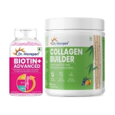 Dr. Morepen Strong Hair & Glowing Skin Combo : Plant Based Collagen Powder With Biotin+ (250 G)