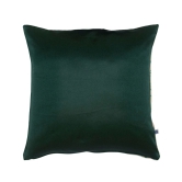 Printed Velvet Cream Cushion Cover, 40 cm x 40 cm