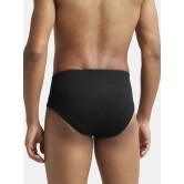 Jockey 1009 Men Super Combed Cotton Rib Solid Brief - Black (Pack of 2) - None