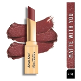 Seven Seas Long Lasting | Matte Finish | Longwear | Matte With You Lipstick (Rosewood 3.5g)