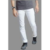 HALOGEN - White Denim Skinny Fit Men's Jeans ( Pack of 1 ) - None