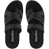 Stanfield - Black Mens Leather Slipper - None