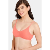 Zivame Rosaline Everyday Anti-Microbial Double Layered Non Wired 3/4th Coverage T-Shirt Bra ZI1885-36C / Peach Pearl