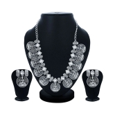 Sukkhi Alloy Silver Traditional Necklaces Set Collar - Silver