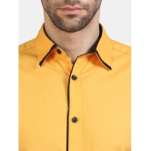 Life Roads - Yellow Cotton Slim Fit Men's Casual Shirt ( Pack of 1 ) - None