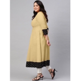 Estela - Beige Cotton Blend Women''s Flared Kurti ( Pack of 1 ) - None