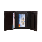 samtroh PU Black Casual Short Wallet - Black