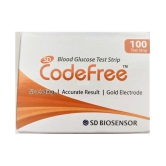 CodeFree SD Blood Glucose 100 Sugar Test Strip Expiry March 2024