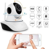 CCTV 1080p Wireless Camera WiFi Mobile 360°Live Alarm TwoWay Audio Night Vision Security Camera  (256 GB, 1 Channel)