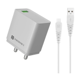 Portronics - USB 3A Wall Charger - White