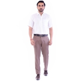 DESHBANDHU DBK Cotton Blend Regular Fit Half Sleeves Mens Formal Shirt - White ( Pack of 1 ) - None