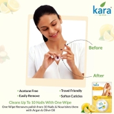 Kara Lemon Nail Polish Remover Wipes 30 Pulls  (Pack of 6)