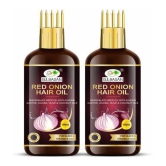 GULBADAN Onion Black Seed Hair Oil WITH COMB 100 mL Pack of 2