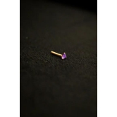 Aanandita Purple AD Nose pin