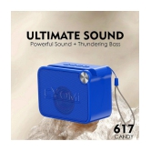 CYOMI CY_617Candy_Blue 5 W Bluetooth Speaker Bluetooth V 5.1 with SD card Slot,USB Playback Time 6 hrs Blue - Blue