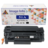 ImageInfo 51A Black Toner Cartridge for HP Q7551A Compatible.-BLACK