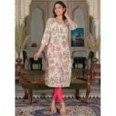 Vbuyz Cotton Printed Straight Womens Kurti - Pink ( Pack of 1 ) - None