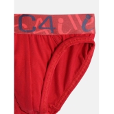 Pack of 2 IC4 Cotton Spandex Boys Briefs ( Red ) - None