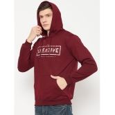 UBX Cotton Blend Hooded Mens Sweatshirt - Maroon ( Pack of 1 ) - None