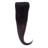 RefynHair - Invisible Side Patch | 2 Clip | Clip In Hair Extension | 16 Inch | 20 Gr | Natural Black | Premium Remy 100% Human Hair | Lightweight, Seamless Blend, Clip-on Hair Enhancer Natural Look