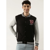 Varsity Black Grey Jacket-L / Black