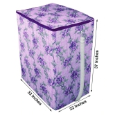 E-Retailer Single Polyester Purple Washing Machine Cover for Universal 8 kg Semi-Automatic - Purple