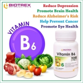 Biotrex Vitamin B6 100mg - 60 Capsules Cognitive Function, Neurotransmitter Production & Hormonal Balance