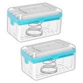 HOMETALES Plastic Kitchen Press ( Pack of 2 ) - Blue