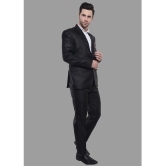 DKGF Fashion - Black Polyester Regular Fit Mens 2 Piece Suit ( Pack of 1 ) - None