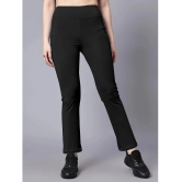 Diaz Black Cotton Blend Womens Outdoor & Adventure Trackpants ( Pack of 1 ) - None