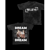 Believe Oversized Stonewash Tshirt-L