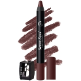 Seven Seas Matte Mood Non Transfer Crayon Lipstick | Long Lasting Crayon Lipstick (Fiery Maroon)