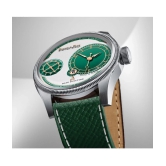 DoubleRun Green Leather Chronograph Mens Watch