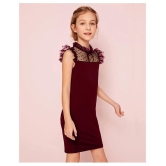 Addyvero - Maroon Cotton Blend Girls Bodycon Dress ( Pack of 1 ) - None