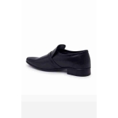 Men's Black Leather Formal Slip-ons